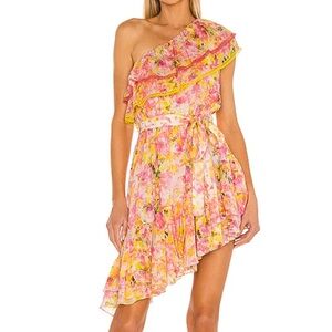 NEW NWT ROCOCO SAND Nesh Mini Dress in Yellow
